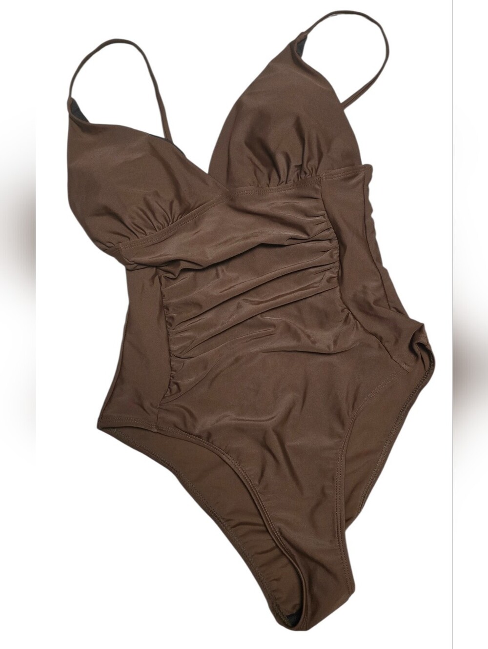 Brown One-Piece Swimsuit